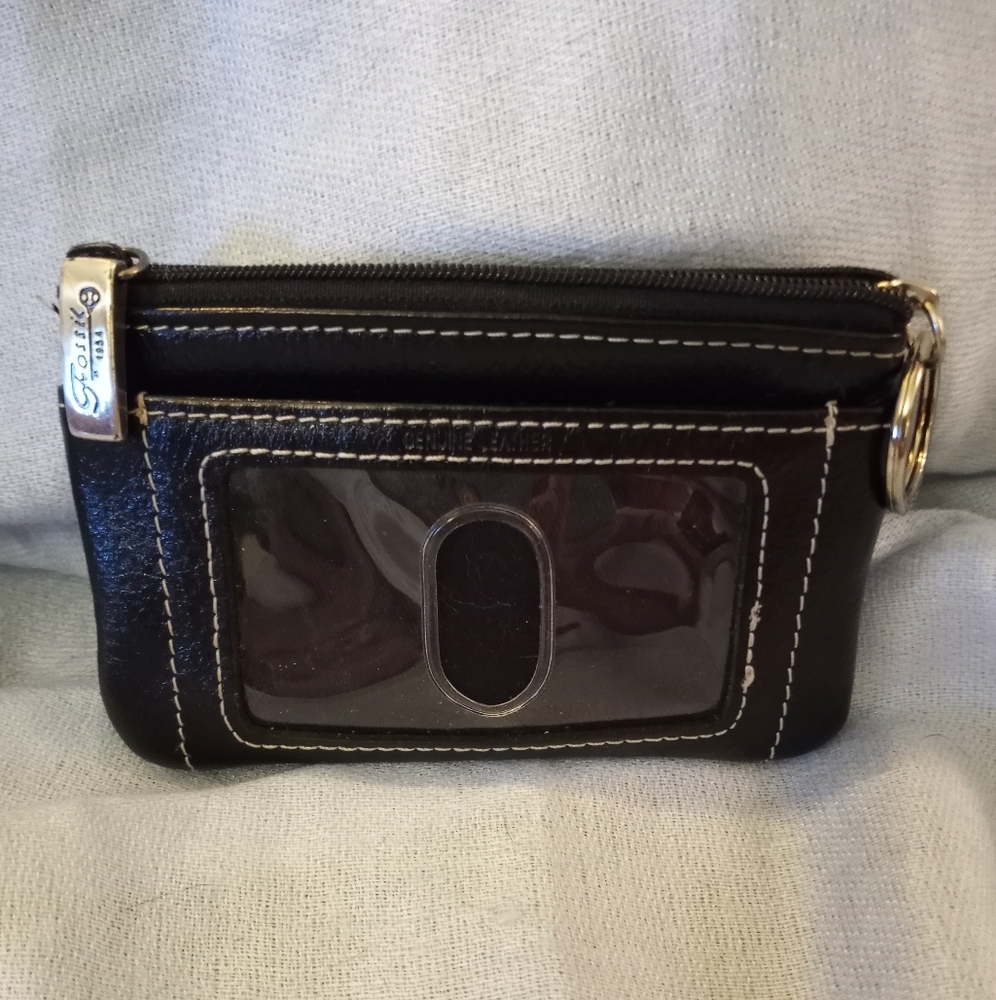 Fossil Leather Drivers license, change, key ring